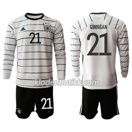 Tyskland Ilkay Gundogan 21 Barn Hjemmedraktsett Euro 2020 Langermet (+ Korte bukser)